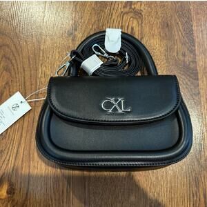 CXL by Christian Lacroix Mini Top Handle Crossbody Bag Black NWT Structured Chic